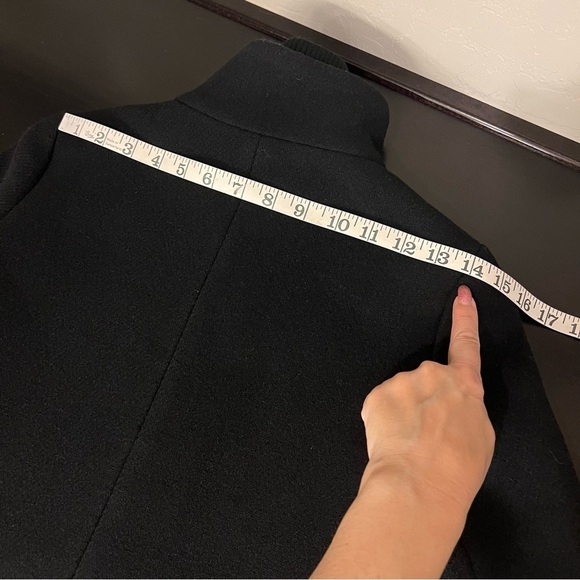 J. Crew Nello Gori Lodge coat in Italian stadium-cloth wool black full zip, 00P - Picture 8 of 11